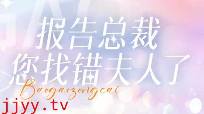 报告总裁您找错夫人了